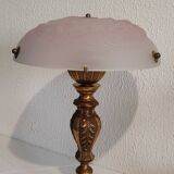 Empire style lamp circa 1950 and glass paste lampshade
