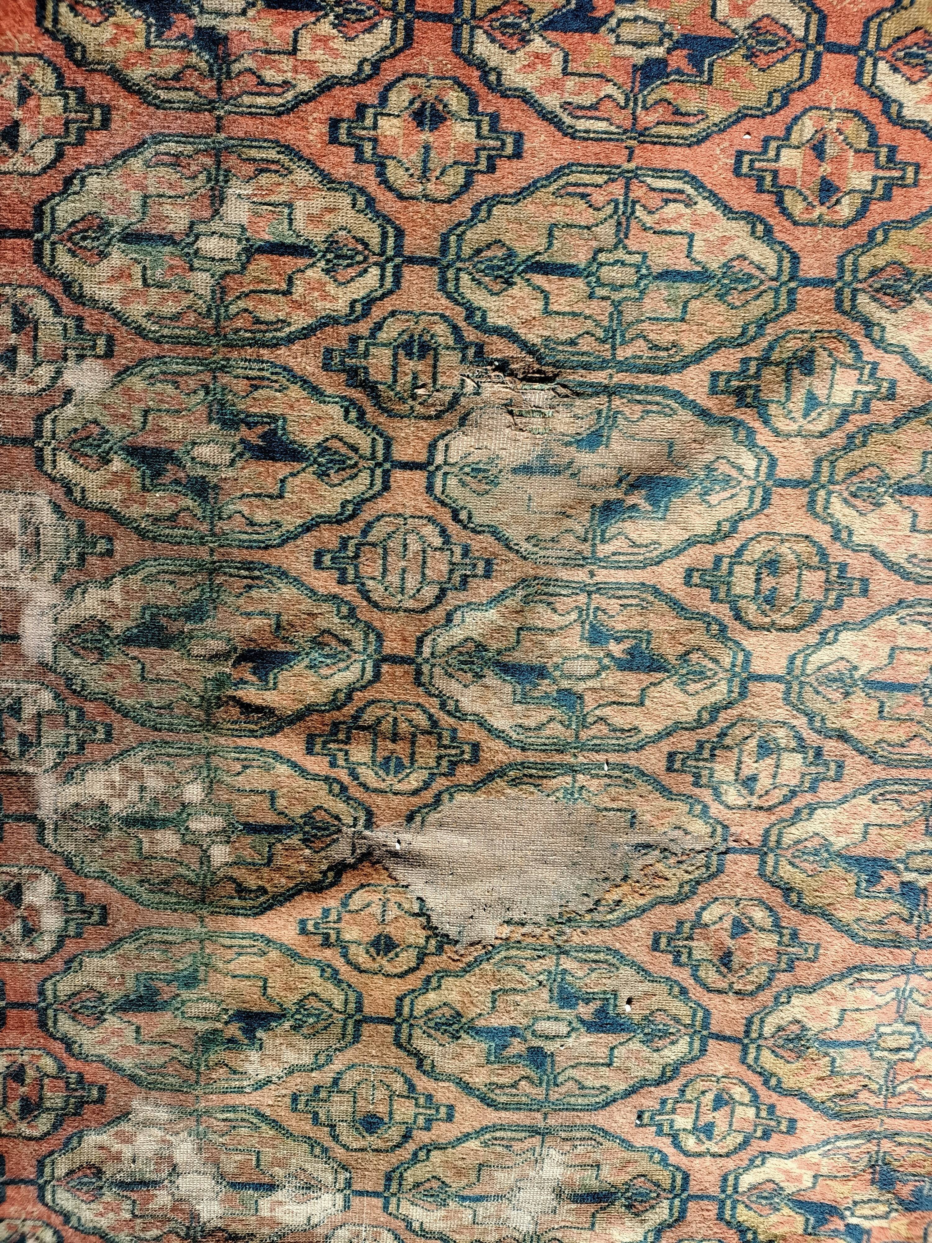 Old Afghan carpet 241 x 165