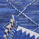 Tapis de couloir bleu