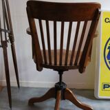 Office chair made of natural wood