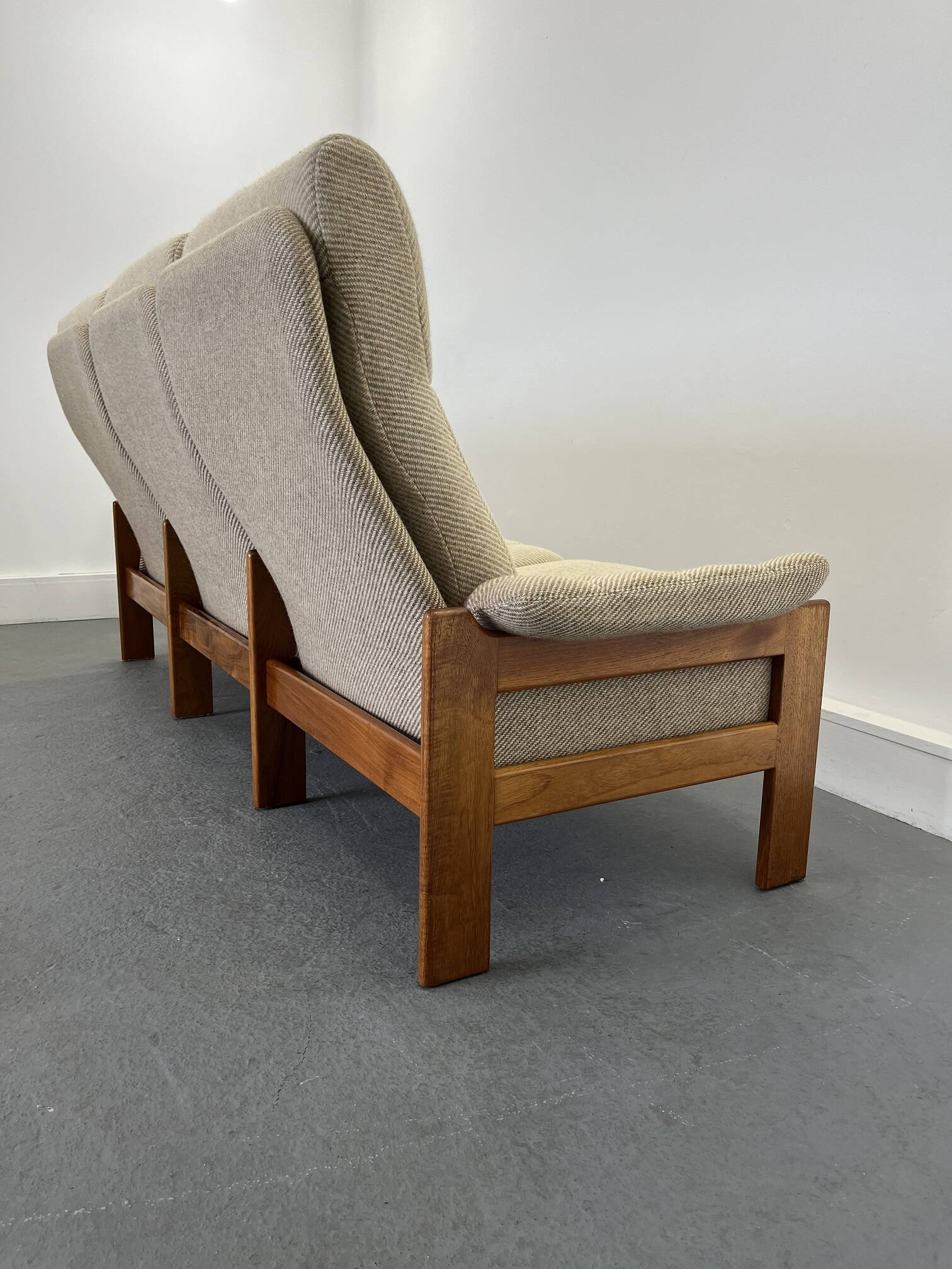 Svend Skipper Mobel Skippers Danish Mid-century Beige ,teak Sofa,1960s