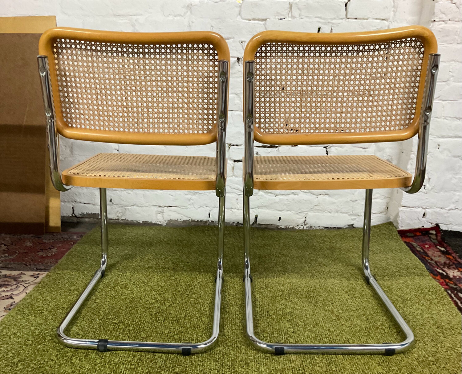 Pair of chairs Marcel Breuer Cesca B32