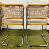 Pair of chairs Marcel Breuer Cesca B32