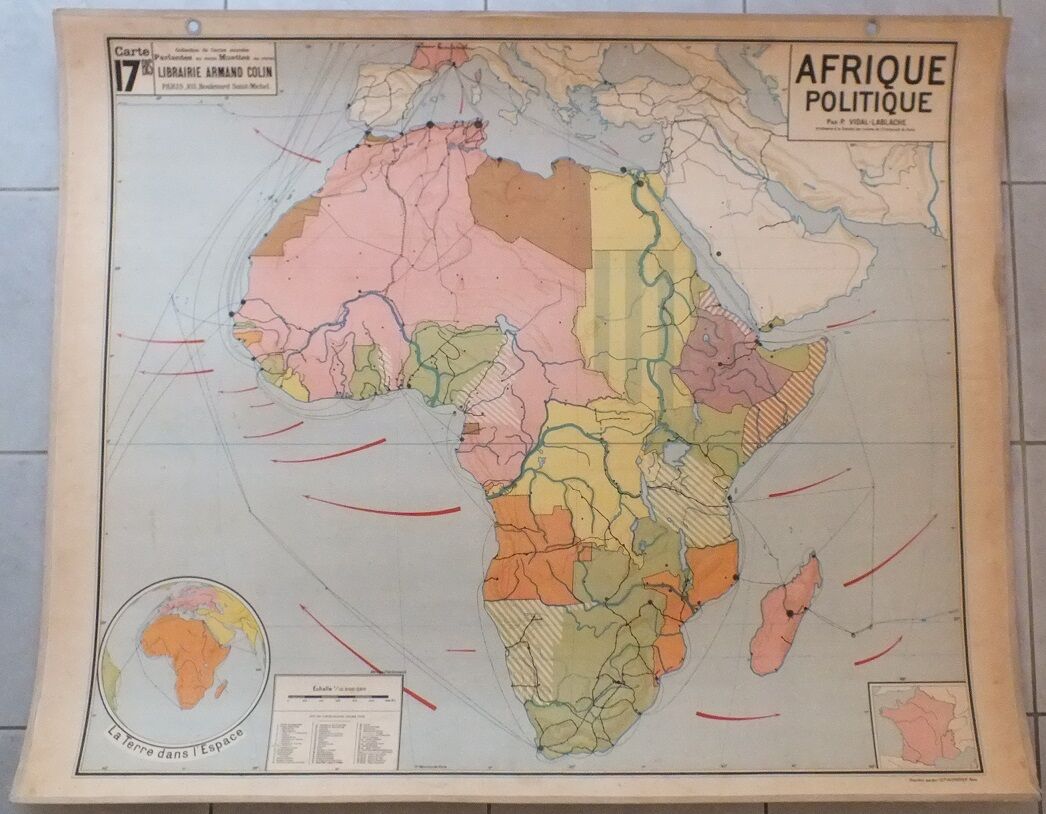 Vidal-Lablache No. 17 Africa policy school map
