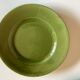 Set of 6 plates in green faience 1960
