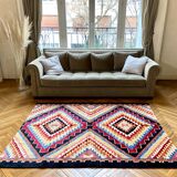 Multicolored kilim carpet