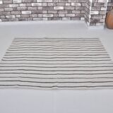 Vintage Anatolian Stripe Hemp Kilim sku 3779