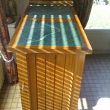 Teak countertop bar furniture and green marble