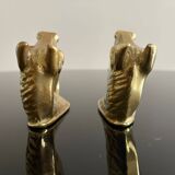 Coppia di Appendiabiti in Bronzo – Italia, Anni '50