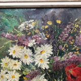Oil on canvas bouquet of flowers - Loriaux