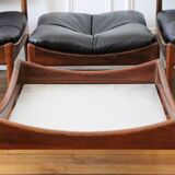 2 Fauteuils - 1 Ottoman - 1 Table basse - Kristian VEDEL - Entièrement restauré