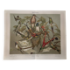 Lithograph engraving of hummingbirds – 1890