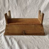 Rustic solid wood footrest