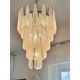 Vintage-Inspired Venetian Murano Glass Conchiglie Chandelier in Black Nicle