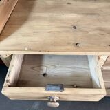 English pine chest of drawers