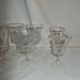 Lot 7 verres ancien sur pied