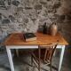 Table de ferme française vintage, années 1950