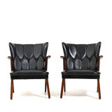 Early 1950s Danish Teak Easychairs