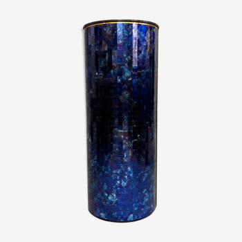 Meuble bar cylindrique bleu, xxie siècle