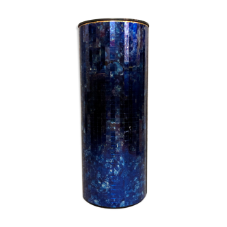 Meuble bar cylindrique bleu, xxie siècle