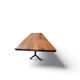Bistro table, cast iron base and solid oak top.