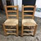 Paire de chaises brutaliste