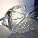 Set of 12 cut crystal wine glasses
