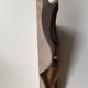 Panneau ancien en bois sculpté au décor de feuillage