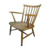 Chair in wood with file at bars