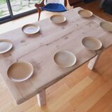 Solid oak farmhouse table