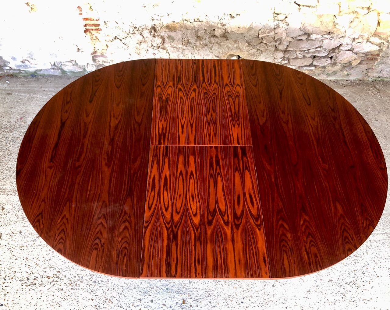 Mid-century dining table, vintage rosewood extension with butterfly extension table, 1960'