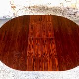 Table de salle à manger en palissandre extensible avec rallonges papillon, 1960’