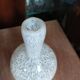 Blown glass pot vase clichy white soliflore dpc 1123416