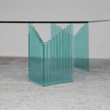 Vintage glass coffee table Italy