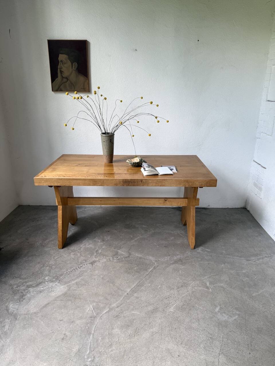 1950s beech mountain furniture table