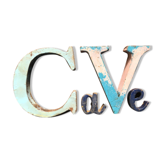Lot of metal letters
