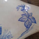 Old pocket emptier decorated with flowers, blackberries and butterflies