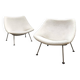 Vintage design Artifort 'Oyster' lounge chairs set Pierre Paulin 1960