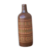 Vase bouteille du céramiste peintre serge Jamet