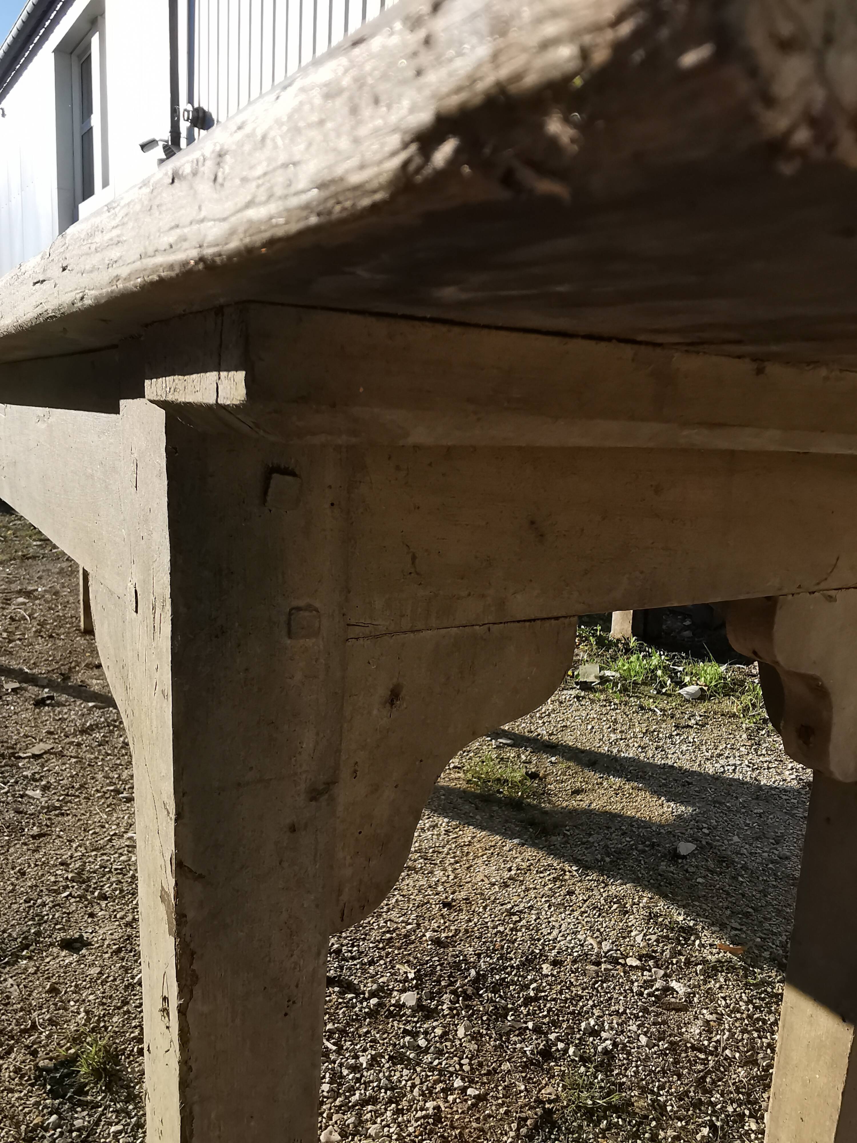 Narrow farmhouse table 270cm