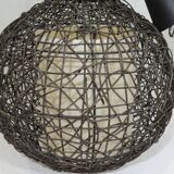 Brown rattan pendant lamp