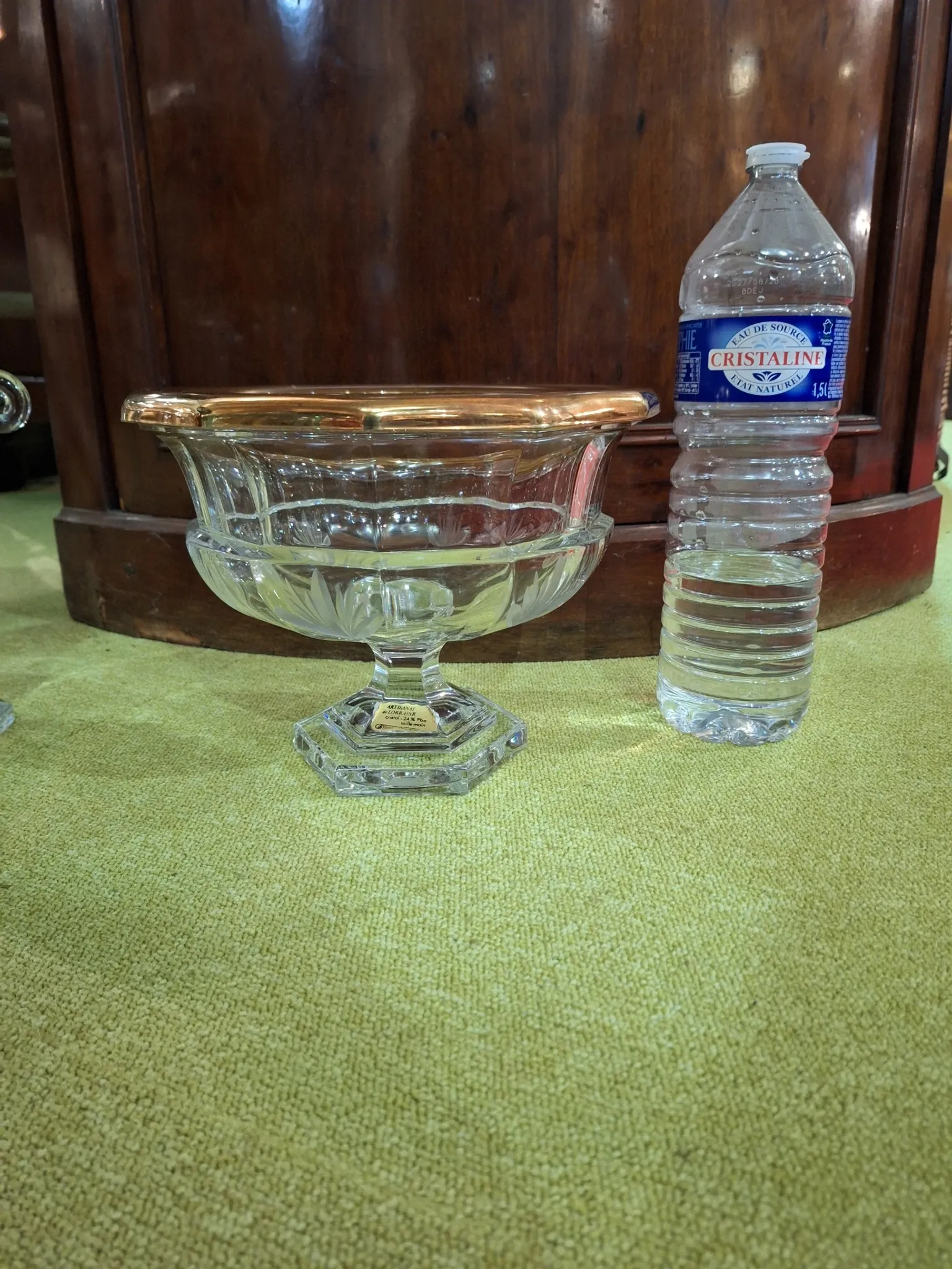 Coupe-Centre de table en cristal