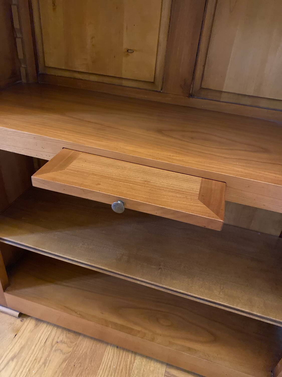 5-shelf solid wood bookcase