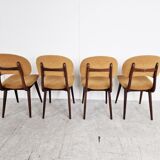 Set of 4 vintage scandinavian dining chairs, 1960s