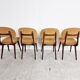 Set of 4 vintage scandinavian dining chairs, 1960s