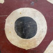 Tableau panneau bois Tribal XXe