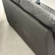 Two-seater black leather sofa — Italian postmodern design