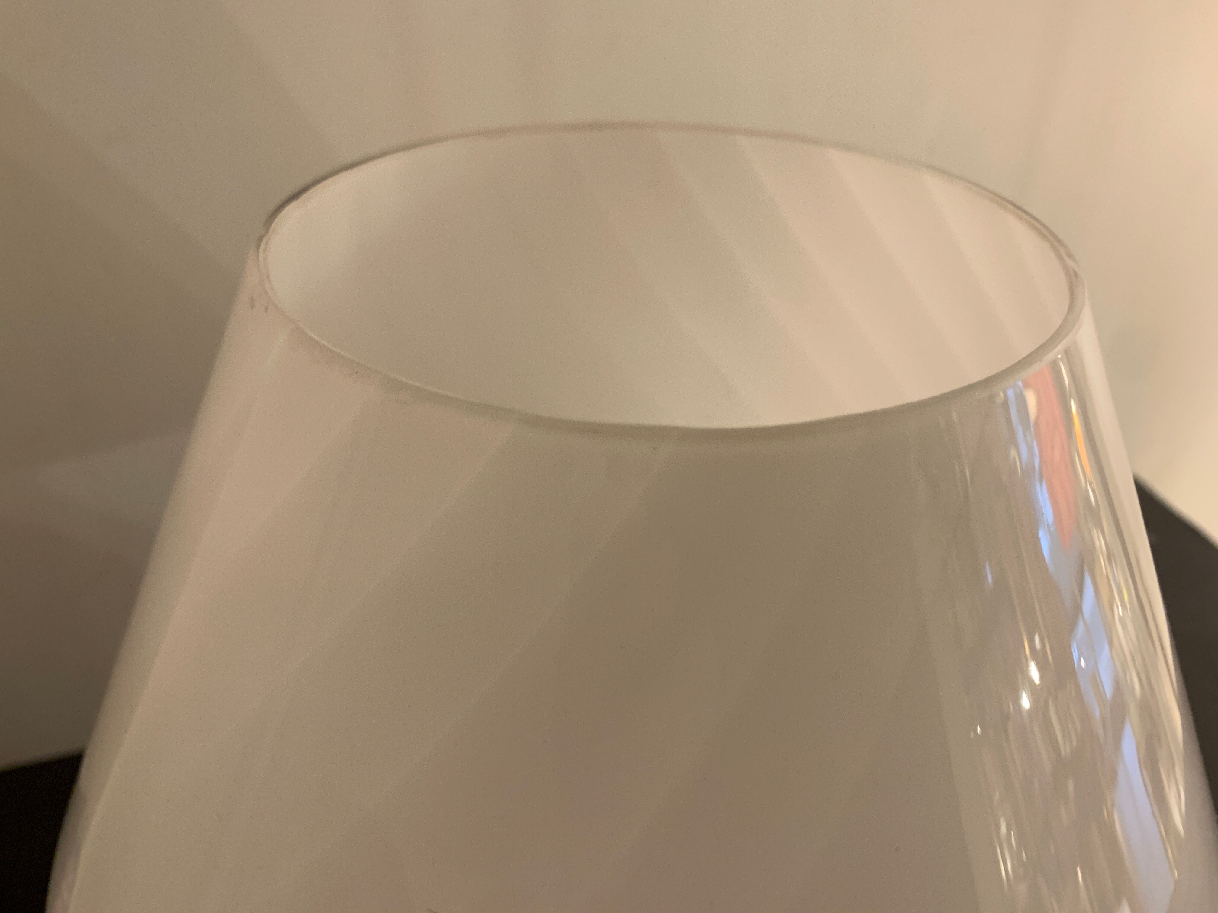 Murano glass mushroom lamp, Swirl by Gino Vistosi, 1970