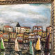 Tableau ancien "Le marché du port"