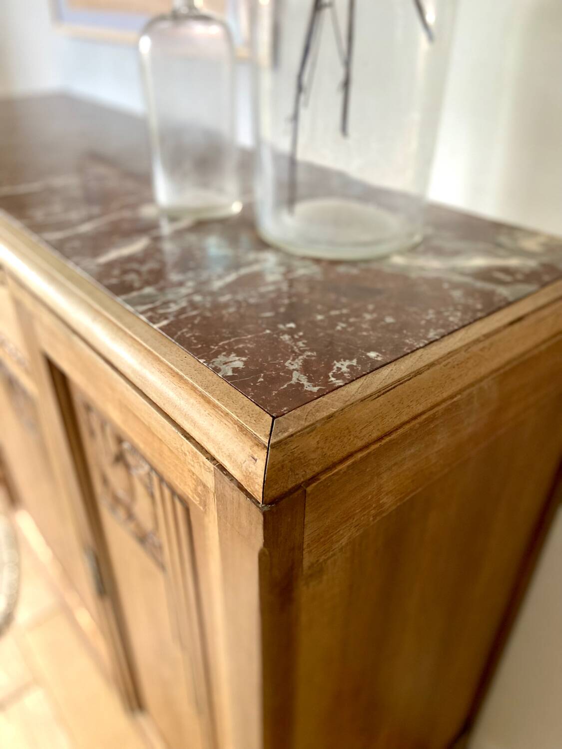 Art Deco sideboard in solid walnut